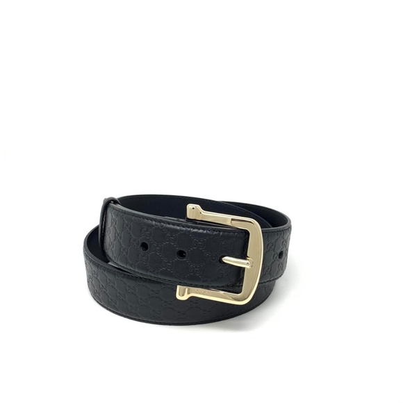 Gucci Accessories - ❌SOLD❌Gucci Black Guccissima Belt Size 32